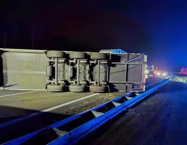 Miniatura: Wypadek na autostradzie A2. Utrudnienia...