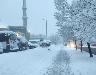 Miniatura: Intensywne opady śniegu w Europie....