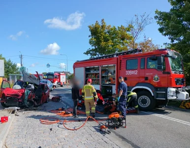 Miniatura: Poważny wypadek w Gołębiewku. Są ranni,...
