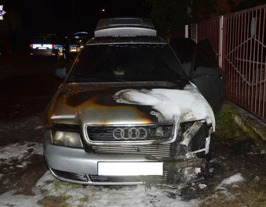 Miniatura: Biała Podlaska. Ze złości podpalił Audi...