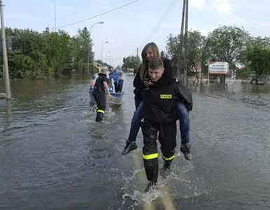 Miniatura: Przerwany wał w Słupcu. Trwa ewakuacja