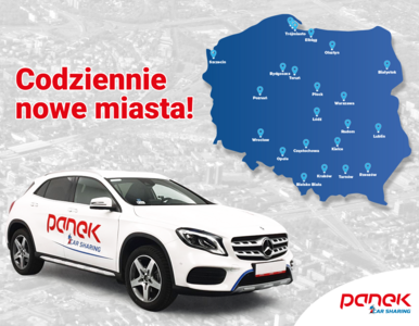 PANEK CarSharing w całej Polsce w kwietniu