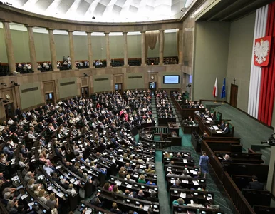 Miniatura: Po decyzji Sejmu wszyscy posłowie wstali....