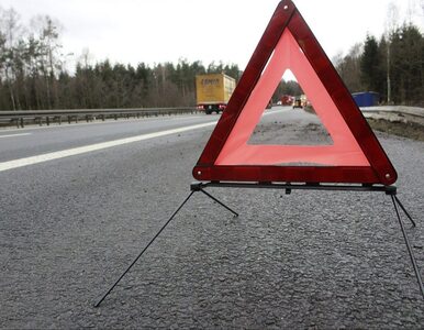 Miniatura: Droga do Warszawy zablokowana. Wypadek na...