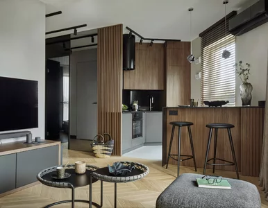Miniatura: Ciemna kuchnia – architektka wnętrz...