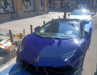 Miniatura: Zaparkował Lambo na kopercie. Właścicielom...