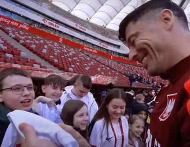 Miniatura: Robert Lewandowski z zabawnym pytaniem od...