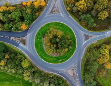 Miniatura: Tutaj znajduje się największe rondo w...