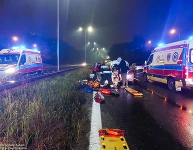 Miniatura: Groźny wypadek w Poznaniu. Samochód...