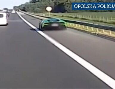 Wiadomo, kto jechał zielonym Lamborghini na A4. Policja namierzyła kierowcę
