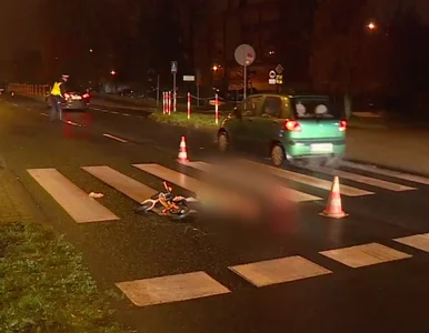 Miniatura: Zielona Góra. Trzylatek na rowerku...