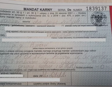 Miniatura: Jest nowy rekord mandatu za niewskazanie...