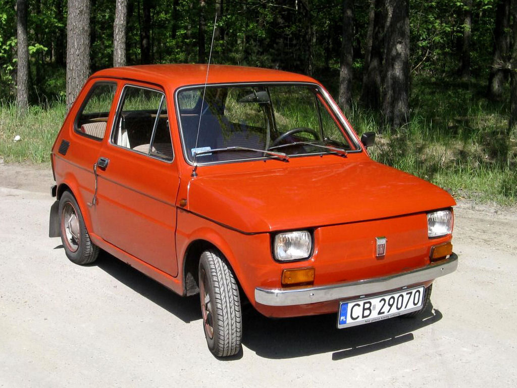 Fiat 126p, czyli „Maluch”, powstawała w Polsce w latach