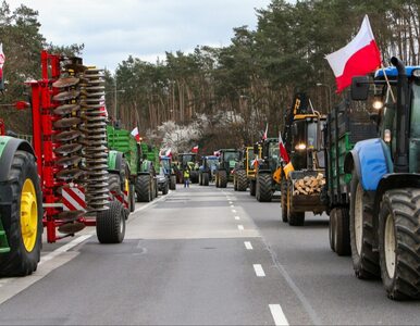 Miniatura: Protesty rolników w całej Polsce. Wiele...