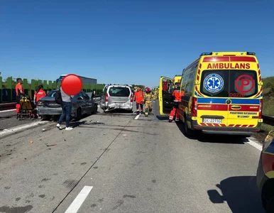 Miniatura: Karambol na A4. Paraliż na drodze